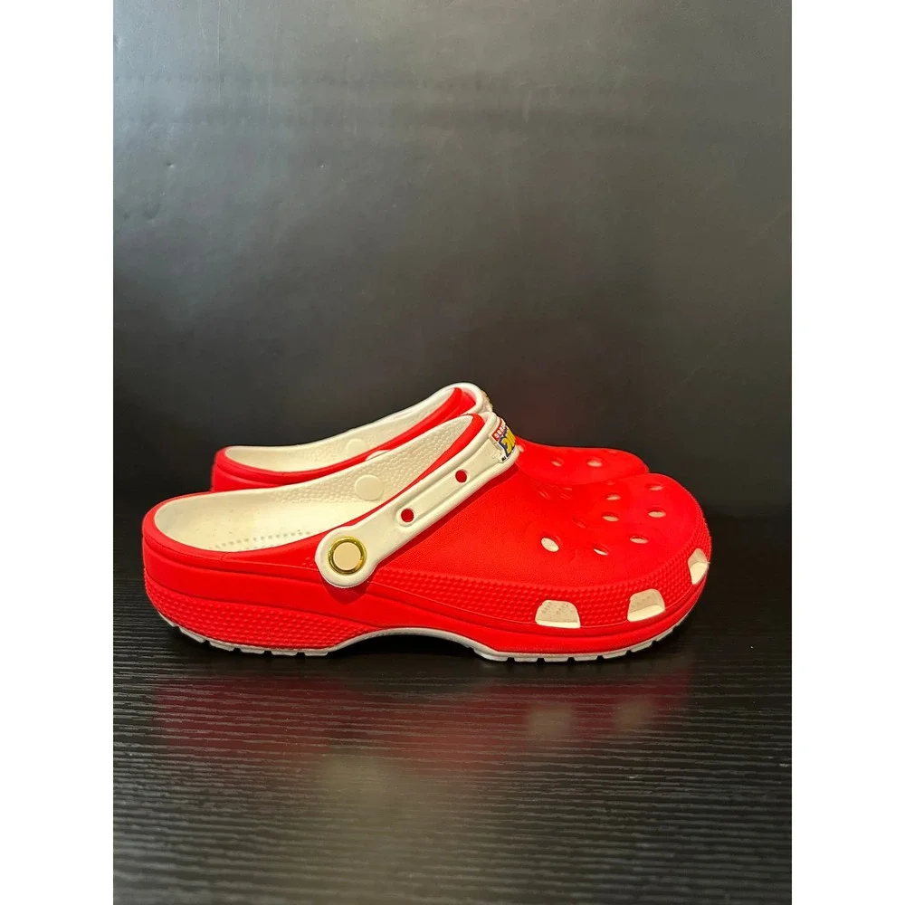 Crocs Sonic the Hedgehog Classic Clogs Red White Mens 9 Womens 11 Shoes